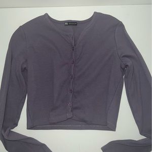 Zara purple cardigan
